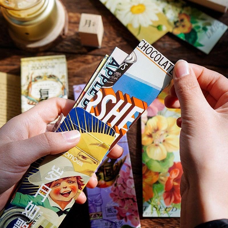 Retro Image Collection Paper Bookmarks Bookmarks For Books Share Book Markers Tab For Books Stationery Creative Poetic Bookmarks Painting Style Bookmarks Literary Bookmarks Message Cards Book Notes Paper Page Holder Reading Bookmarks For Women Men Kids Stevvex