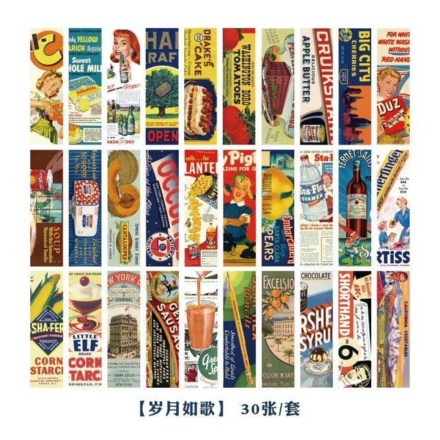 Retro Image Collection Paper Bookmarks Bookmarks For Books Share Book Markers Tab For Books Stationery Creative Poetic Bookmarks Painting Style Bookmarks Literary Bookmarks Message Cards Book Notes Paper Page Holder Reading Bookmarks For Women Men Kids Stevvex