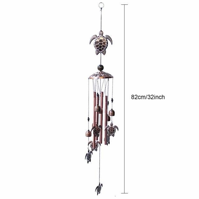 Retro Metal Romantic Wind Catcher Animal Wind Chime Iron Art Wind Bell Tubes Aluminum Tubes Hanging Art Wind Bell Gift Hanging Pendant Ornament For Home Xmas Mom Gifts Festival Balcony Garden Decoration Stevvex