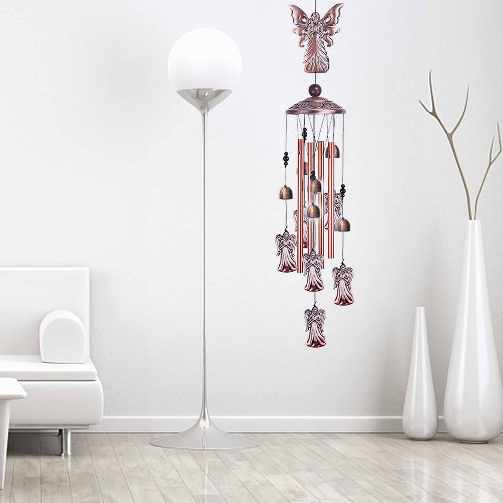 Retro Metal Romantic Wind Catcher Animal Wind Chime Iron Art Wind Bell Tubes Aluminum Tubes Hanging Art Wind Bell Gift Hanging Pendant Ornament For Home Xmas Mom Gifts Festival Balcony Garden Decoration Stevvex