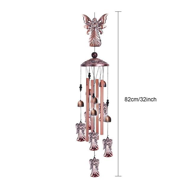 Retro Metal Romantic Wind Catcher Animal Wind Chime Iron Art Wind Bell Tubes Aluminum Tubes Hanging Art Wind Bell Gift Hanging Pendant Ornament For Home Xmas Mom Gifts Festival Balcony Garden Decoration Stevvex