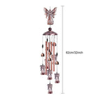 Retro Metal Romantic Wind Catcher Animal Wind Chime Iron Art Wind Bell Tubes Aluminum Tubes Hanging Art Wind Bell Gift Hanging Pendant Ornament For Home Xmas Mom Gifts Festival Balcony Garden Decoration Stevvex