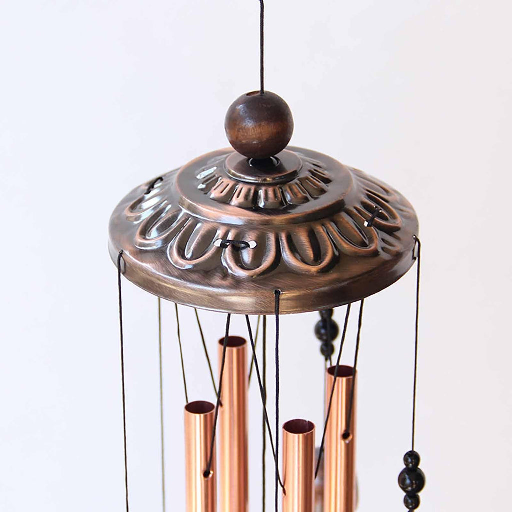 Retro Metal Romantic Wind Catcher Animal Wind Chime Iron Art Wind Bell Tubes Aluminum Tubes Hanging Art Wind Bell Gift Hanging Pendant Ornament For Home Xmas Mom Gifts Festival Balcony Garden Decoration Stevvex