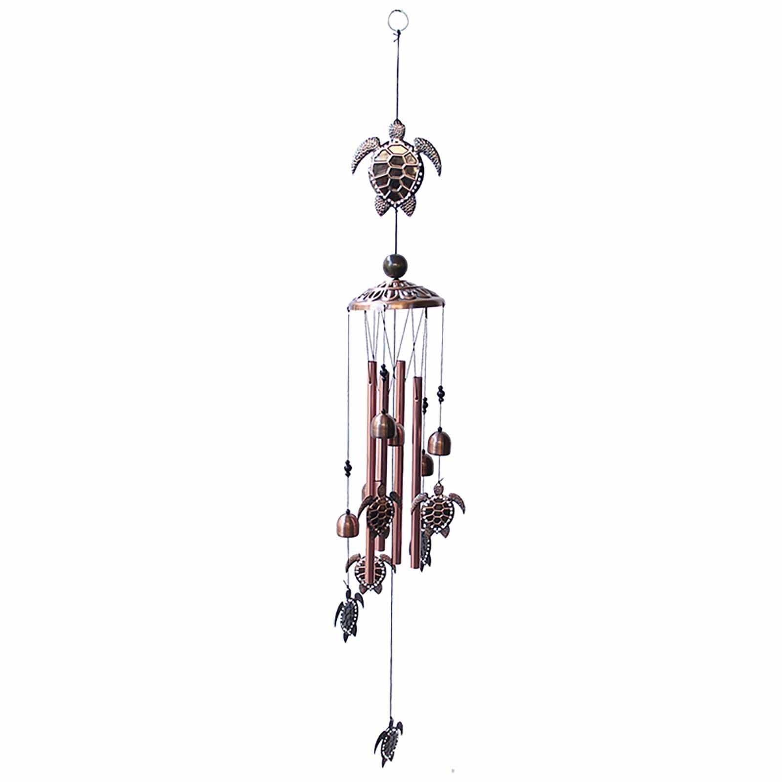 Retro Metal Romantic Wind Catcher Animal Wind Chime Iron Art Wind Bell Tubes Aluminum Tubes Hanging Art Wind Bell Gift Hanging Pendant Ornament For Home Xmas Mom Gifts Festival Balcony Garden Decoration Stevvex