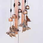 Retro Metal Romantic Wind Catcher Animal Wind Chime Iron Art Wind Bell Tubes Aluminum Tubes Hanging Art Wind Bell Gift Hanging Pendant Ornament For Home Xmas Mom Gifts Festival Balcony Garden Decoration Stevvex