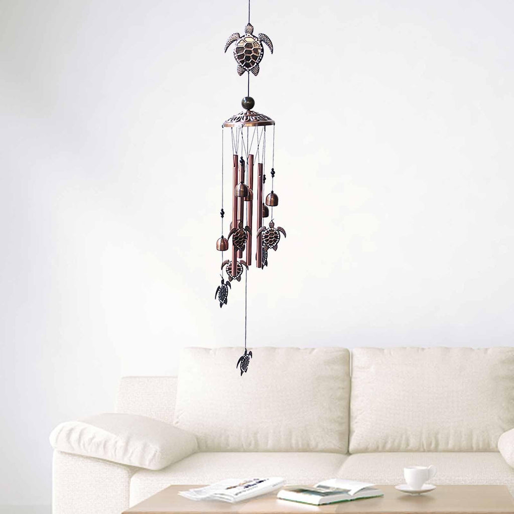 Retro Metal Romantic Wind Catcher Animal Wind Chime Iron Art Wind Bell Tubes Aluminum Tubes Hanging Art Wind Bell Gift Hanging Pendant Ornament For Home Xmas Mom Gifts Festival Balcony Garden Decoration Stevvex