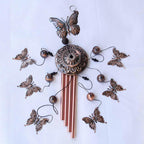 Retro Metal Romantic Wind Catcher Animal Wind Chime Iron Art Wind Bell Tubes Aluminum Tubes Hanging Art Wind Bell Gift Hanging Pendant Ornament For Home Xmas Mom Gifts Festival Balcony Garden Decoration Stevvex