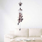 Retro Metal Romantic Wind Catcher Animal Wind Chime Iron Art Wind Bell Tubes Aluminum Tubes Hanging Art Wind Bell Gift Hanging Pendant Ornament For Home Xmas Mom Gifts Festival Balcony Garden Decoration Stevvex