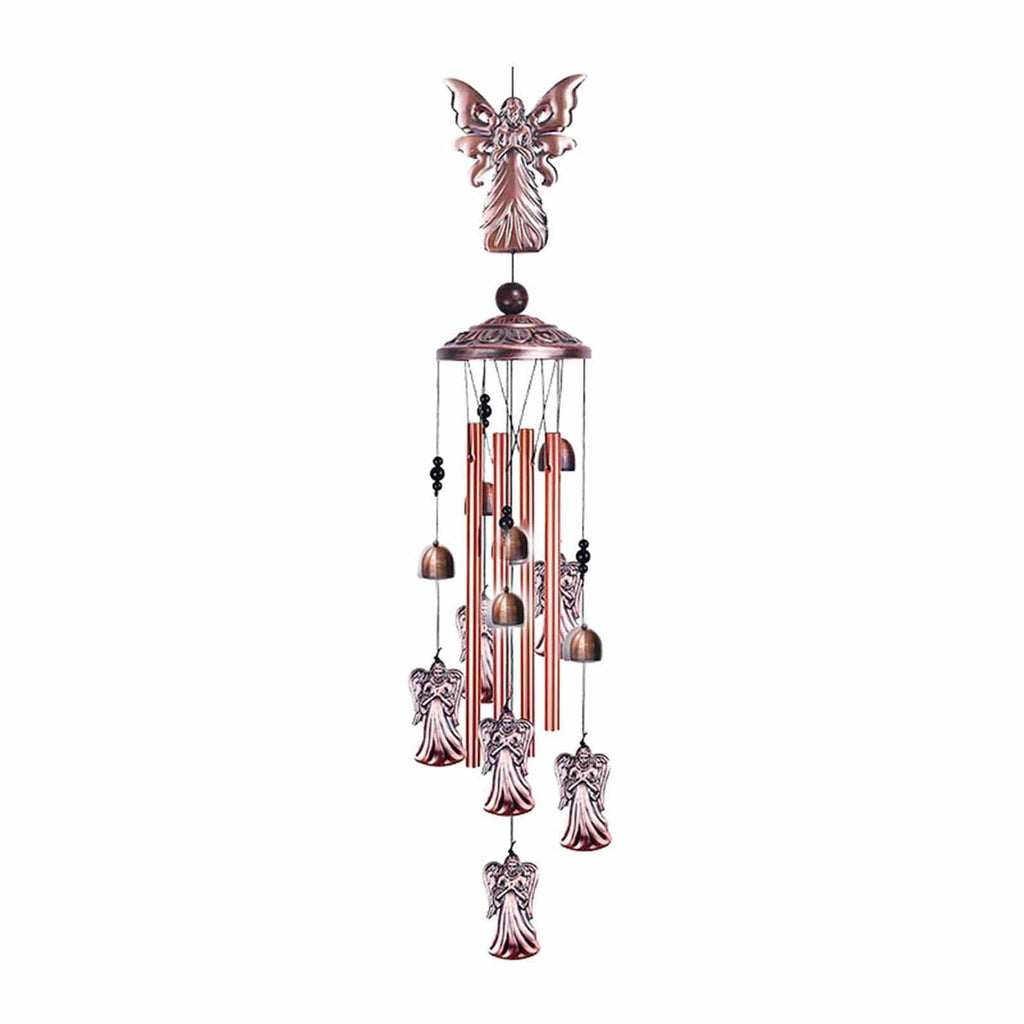 Retro Metal Romantic Wind Catcher Animal Wind Chime Iron Art Wind Bell Tubes Aluminum Tubes Hanging Art Wind Bell Gift Hanging Pendant Ornament For Home Xmas Mom Gifts Festival Balcony Garden Decoration Stevvex