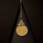Retro Round Zircon Ultra-Shiny Stainless Steel Die-cast Oil Drop Contrast Necklace(MAC223)(WITH GIFT BOX)