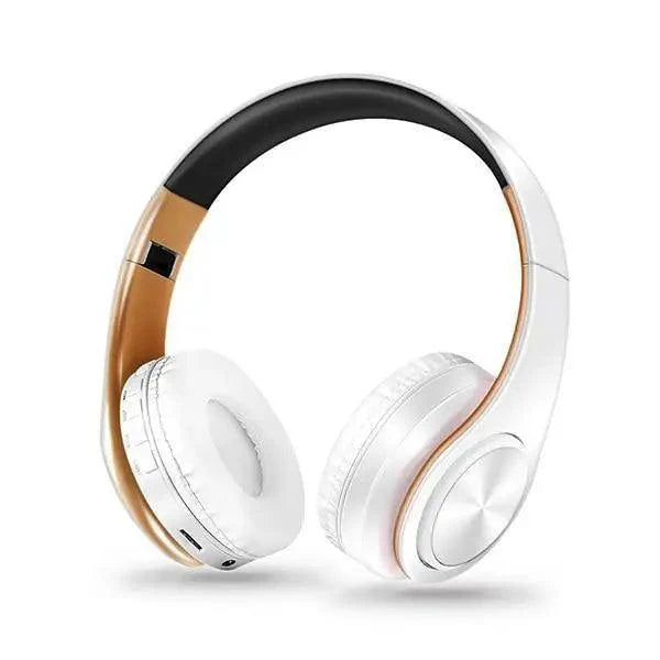 Retro Stereo Earphones Bluetooth Headphone Music Headset FM And Support SD Card With Mic And Volume Control, Wireless And Wired Headset Stevvex