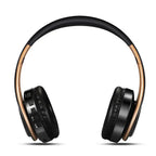 Retro Stereo Earphones Bluetooth Headphone Music Headset FM And Support SD Card With Mic And Volume Control, Wireless And Wired Headset Stevvex