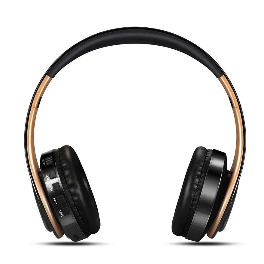 Retro Stereo Earphones Bluetooth Headphone Music Headset FM And Support SD Card With Mic And Volume Control, Wireless And Wired Headset Stevvex