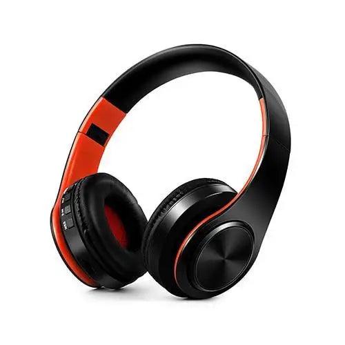 Retro Stereo Earphones Bluetooth Headphone Music Headset FM And Support SD Card With Mic And Volume Control, Wireless And Wired Headset Stevvex