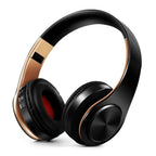 Retro Stereo Earphones Bluetooth Headphone Music Headset FM And Support SD Card With Mic And Volume Control, Wireless And Wired Headset Stevvex