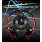 Retro Stereo Earphones Bluetooth Headphone Music Headset FM And Support SD Card With Mic And Volume Control, Wireless And Wired Headset Stevvex