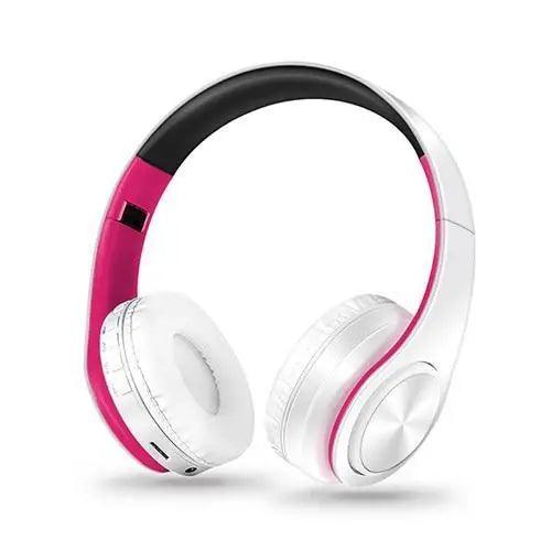 Retro Stereo Earphones Bluetooth Headphone Music Headset FM And Support SD Card With Mic And Volume Control, Wireless And Wired Headset Stevvex