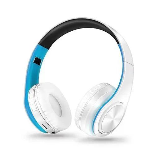Retro Stereo Earphones Bluetooth Headphone Music Headset FM And Support SD Card With Mic And Volume Control, Wireless And Wired Headset Stevvex
