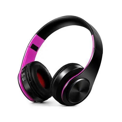 Retro Stereo Earphones Bluetooth Headphone Music Headset FM And Support SD Card With Mic And Volume Control, Wireless And Wired Headset Stevvex
