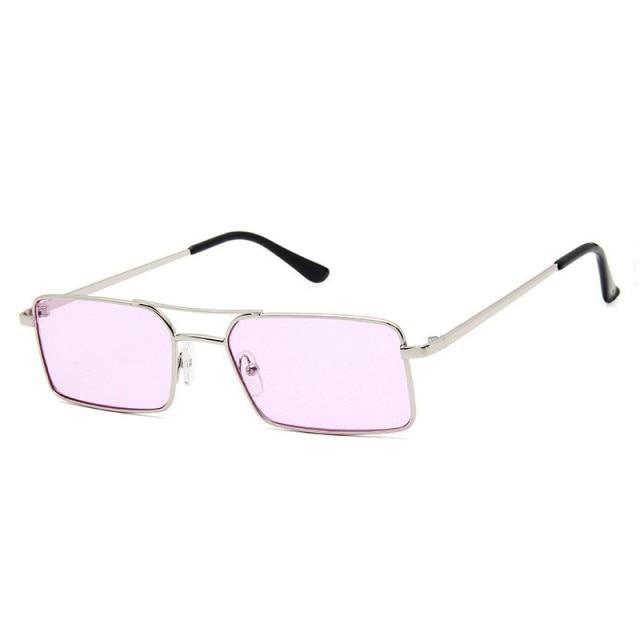 Retro Summer Rectangle Sunglasses For Women Glasses Style New Vintage Design Sun Glasses Metal Lightweight Frame Glasses For Women Stevvex
