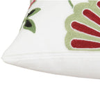 100% Cotton Embroidery Flower Pattern Pillow Cover Home Decoration Sofa Cushion Cover Housewarming Gift Pillow Case Decorative Embroidered Pillow Cover Handmade Cotton Cover For Throw Pillows Beautiful Modern Floral Patterns 45x45cm Stevvex