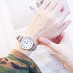 Retro Trendy Atmosphere Quartz Watch Fashion Casual Female Student Watch Ultra Thin Digital Dial Woman Children Set Bracelet Watch Leather Band Luxury Quartz Watches Fashion Creative Watch