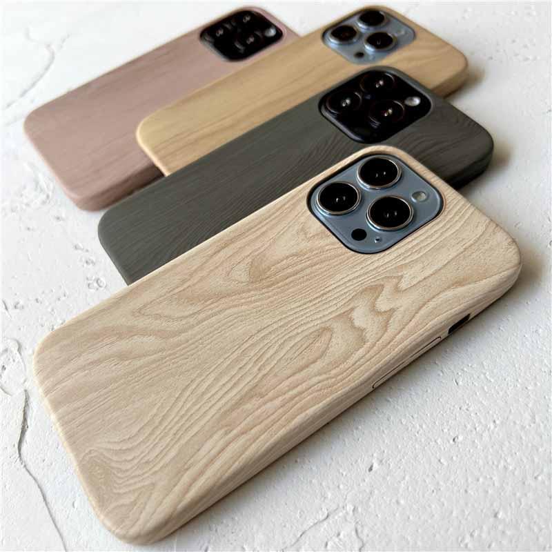 Retro Ultra Thin Wooden Texture Phone Cases For iPhone 14 13 12 11 Pro Max XS MAX XR XS X 7 8 Plus anti-skid Soft Cover Vintage Wooden Unique Classy & Fully Protective Phone Case Stevvex