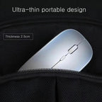 Retro Wireless Mouse RGB Rechargeable Mouse Wireless Computer Mute Mouse Portable Mobile Optical Office Mouse with USB LED Backlit Gaming Office Mouse Laptop Stevvex