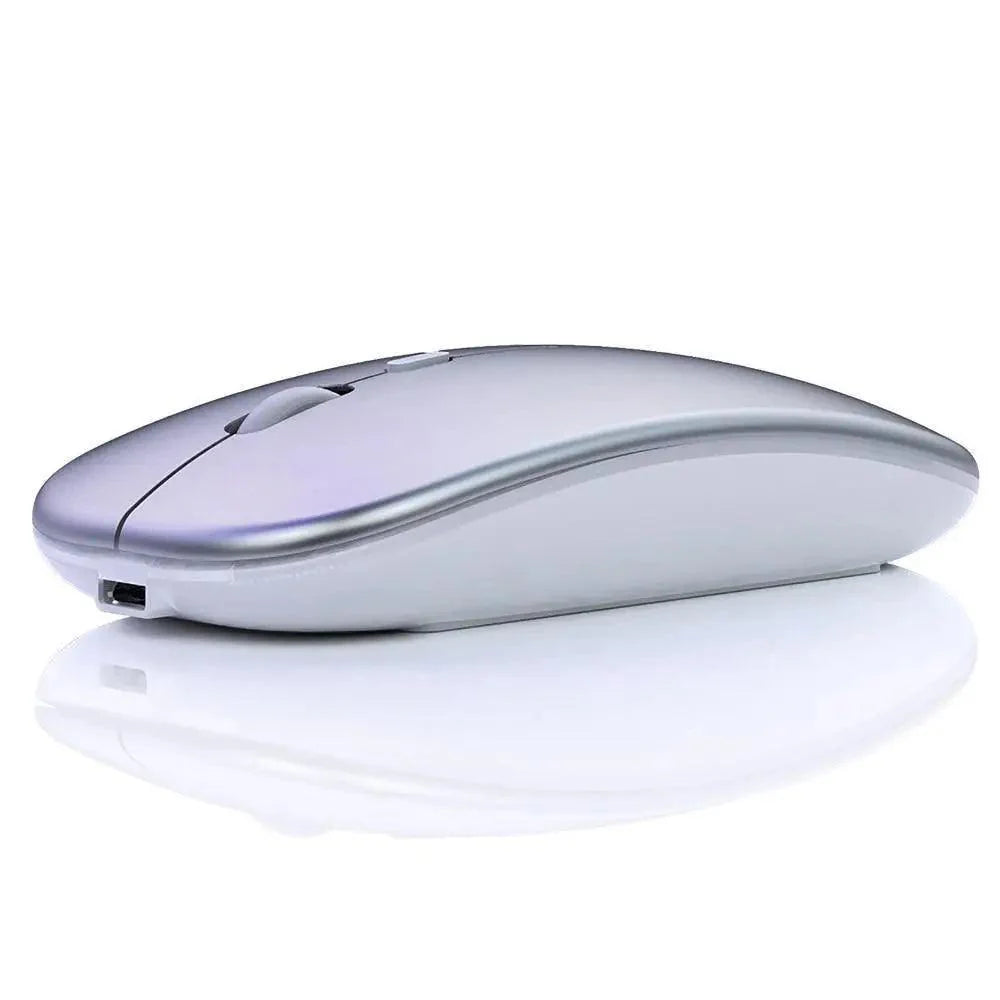 Retro Wireless Mouse RGB Rechargeable Mouse Wireless Computer Mute Mouse Portable Mobile Optical Office Mouse with USB LED Backlit Gaming Office Mouse Laptop Stevvex
