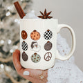 Mama Needs A Silent Night Christmas Ceramic Mug Retro Holiday Coffee Cup BandsCo Straps