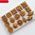 Reusable Retro Silicone Fondant Chocolate Aroma Stone Ornaments Resin Sugarcraft Mold For Pastry Cup Cake Decorating Crystal Stones Silicone Mold For Kitchen