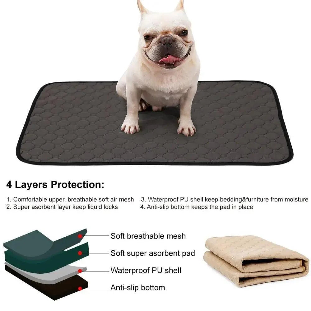Reuseable Dog Pee Pads Dog Diapers Puppy Waterproof Mat For Pets - Washable Training Pads for Dogs Cats Rabbit Stevvex