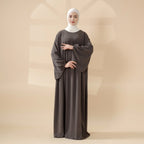 Reversible Abaya Made With Crepe Fabric (MA035) Mariam's Collection