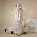 Reversible Abaya Made With Crepe Fabric (MA035) Mariam's Collection
