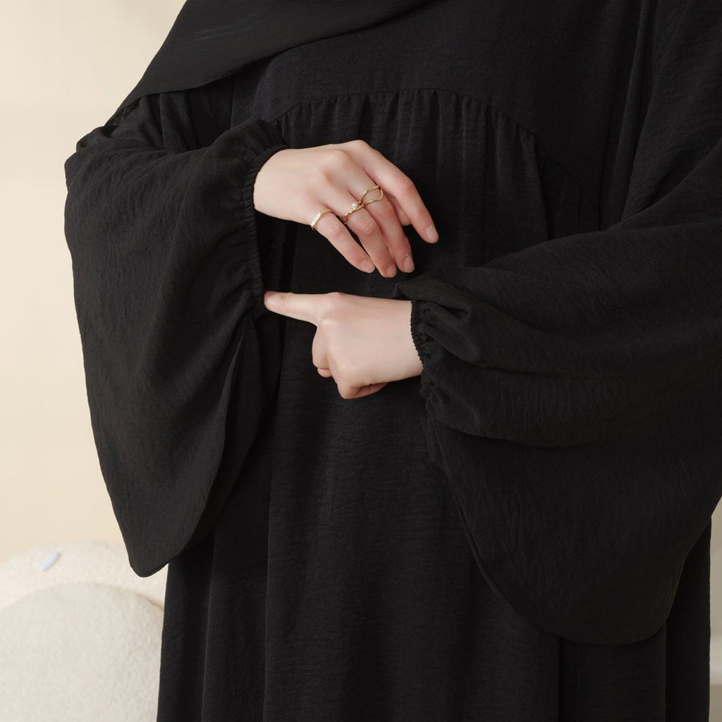 Reversible Abaya Made With Crepe Fabric (MA035) Mariam's Collection
