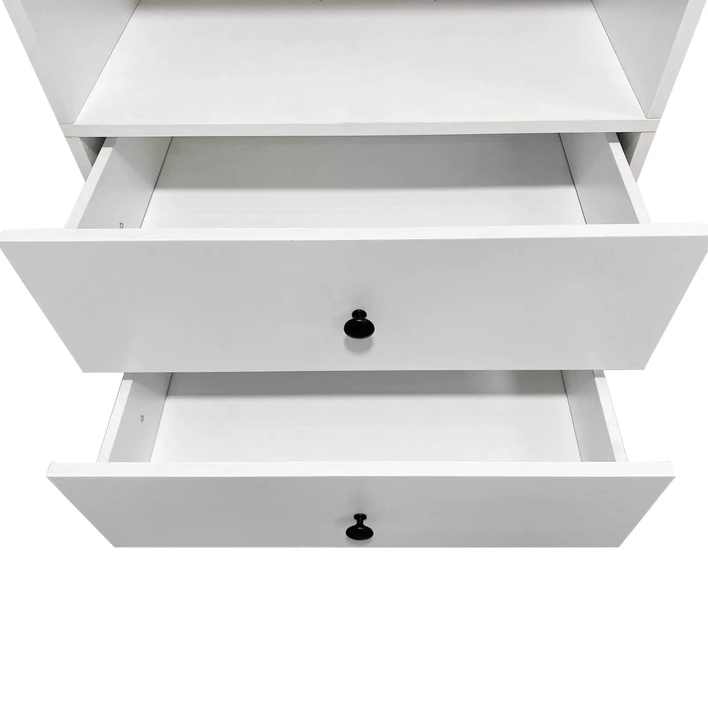 B1 Closet Organizer System: Wall Mounted Closet Organizers and Storage Walk in Closet System Closet Rack and Shelving Modern Closet Storage for Bedroom 31.49''W x 16.04''D x 31.49''H Pi-Mart