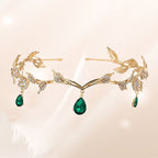 Rhinestone-Encrusted Hair Clip with Forehead Pendant Accent (MAC329)
