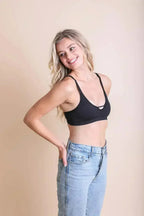 Ribbed Keyhole Bralette