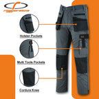 Riggermen Mens Work Pants Lightweight Cargo Tactical Trouser with Holster Pockets Relaxed Fit Safety Pants for Construction MRX Products