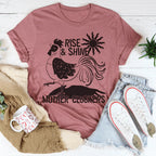 Rise & Shine Mother Cluckers Tee Peachy Sunday