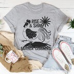 Rise & Shine Mother Cluckers Tee Peachy Sunday