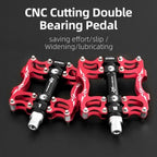 Road Bike Pedals Aluminum Alloy Anti-slip Bicycle Pedals Hollow-Carved Design Pedals Bicycle Accessories Mountain Bike Pedals Flat Bicycle Pedals Platform Cycling Sealed Bearing Aluminum Pedals For Mountain Bike Stevvex