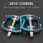 Road Bike Pedals Aluminum Alloy Anti-slip Bicycle Pedals Hollow-Carved Design Pedals Bicycle Accessories Mountain Bike Pedals Flat Bicycle Pedals Platform Cycling Sealed Bearing Aluminum Pedals For Mountain Bike Stevvex
