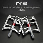 Road Bike Pedals Aluminum Alloy Anti-slip Bicycle Pedals Hollow-Carved Design Pedals Bicycle Accessories Mountain Bike Pedals Flat Bicycle Pedals Platform Cycling Sealed Bearing Aluminum Pedals For Mountain Bike Stevvex