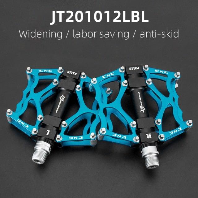 Road Bike Pedals Aluminum Alloy Anti-slip Bicycle Pedals Hollow-Carved Design Pedals Bicycle Accessories Mountain Bike Pedals Flat Bicycle Pedals Platform Cycling Sealed Bearing Aluminum Pedals For Mountain Bike Stevvex