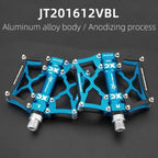 Road Bike Pedals Aluminum Alloy Anti-slip Bicycle Pedals Hollow-Carved Design Pedals Bicycle Accessories Mountain Bike Pedals Flat Bicycle Pedals Platform Cycling Sealed Bearing Aluminum Pedals For Mountain Bike Stevvex