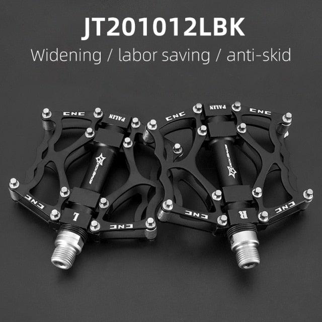 Road Bike Pedals Aluminum Alloy Anti-slip Bicycle Pedals Hollow-Carved Design Pedals Bicycle Accessories Mountain Bike Pedals Flat Bicycle Pedals Platform Cycling Sealed Bearing Aluminum Pedals For Mountain Bike Stevvex