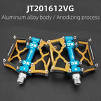 Road Bike Pedals Aluminum Alloy Anti-slip Bicycle Pedals Hollow-Carved Design Pedals Bicycle Accessories Mountain Bike Pedals Flat Bicycle Pedals Platform Cycling Sealed Bearing Aluminum Pedals For Mountain Bike Stevvex