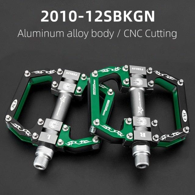 Road Bike Pedals Aluminum Alloy Anti-slip Bicycle Pedals Hollow-Carved Design Pedals Bicycle Accessories Mountain Bike Pedals Flat Bicycle Pedals Platform Cycling Sealed Bearing Aluminum Pedals For Mountain Bike Stevvex