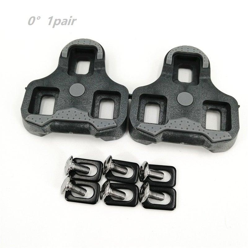 Road Pedal Cycling Shoes Cleats Self Locking Pedal Anti-Slip Cleat Compatible Look Road Bike Cycling Accessories Road Bike Cleats For Speed Cleats Indoor Outdoor Spin Cycling Pedals Cleat And Bicycle Clips Set Stevvex